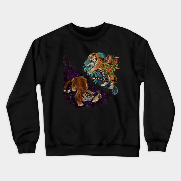 Fate in the Stars Tigers Crewneck Sweatshirt by Shadowind